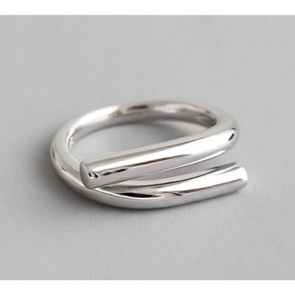 Unisex Solid Wrap 925 Sterling Silver Band Ring, Adjustable‎ - Picture 6 of 15